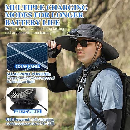 2025 New Helidio® Ultralight Solar Fan Sun Hat 🏆 80K+ SOLD!